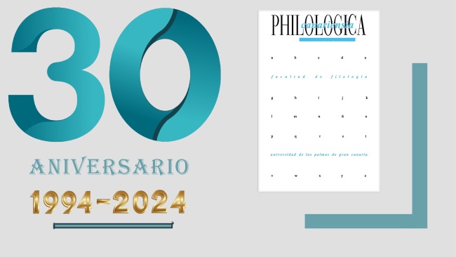 Cartel 30 aniversario revista Philologica Canariensia